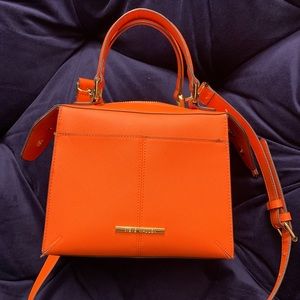 NEW STEVE MADDEN bright orange leather crossbody